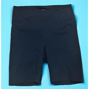 TSLA Womens Black Volleyball Spandex Yoga Running Workout Bike Shorts Medium EUC